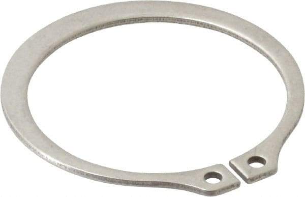 Rotor Clip - 1.291" Groove Diam, 1-3/8" Shaft Diam, Zinc-Plated Stainless Steel, Snap External Retaining Rings - 0.056" Groove Width, 0.042" Groove Depth, 0.05" Ring Thickness, Grade 15-7 Grade 632 - Exact Tool & Supply