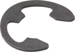 Rotor Clip - 0.485" Groove Diam, 5/8" Shaft Diam, Phosphate Steel, Bowed E Style External Retaining Rings - 0.077" Groove Width, 0.07" Groove Depth, 0.042" Ring Thickness, Grade 1060-1090 - Exact Tool & Supply