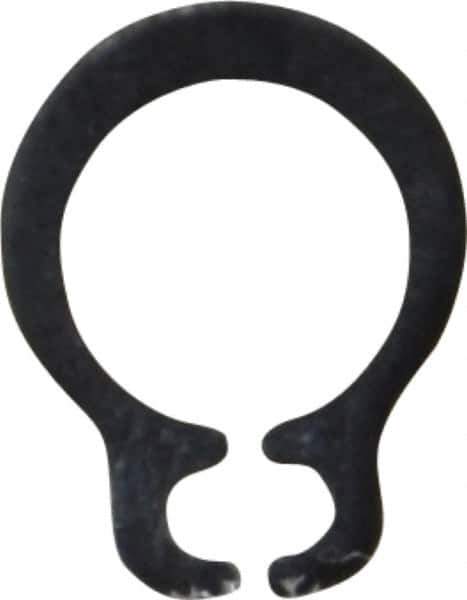 Rotor Clip - 4.8mm Groove Diam, 5mm Shaft Diam, Phosphate & Oil Steel, Snap External Retaining Rings - 0.7mm Groove Width, 0.1mm Groove Depth, 0.6mm Ring Thickness, Grade 1060-1090 - Exact Tool & Supply