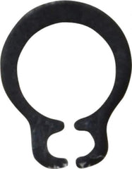 Rotor Clip - 4.8mm Groove Diam, 5mm Shaft Diam, Phosphate & Oil Steel, Snap External Retaining Rings - 0.7mm Groove Width, 0.1mm Groove Depth, 0.6mm Ring Thickness, Grade 1060-1090 - Exact Tool & Supply