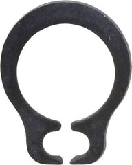 Rotor Clip - 5.7mm Groove Diam, 6mm Shaft Diam, Phosphate & Oil Steel, Snap External Retaining Rings - 0.8mm Groove Width, 0.15mm Groove Depth, 0.7mm Ring Thickness, Grade 1060-1090 - Exact Tool & Supply
