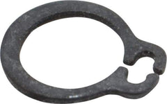 Rotor Clip - 7.6mm Groove Diam, 8mm Shaft Diam, Phosphate & Oil Steel, Snap External Retaining Rings - 0.9mm Groove Width, 0.2mm Groove Depth, 0.8mm Ring Thickness, Grade 1060-1090 - Exact Tool & Supply