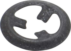Rotor Clip - 3/32" Shaft Diam, Phosphate Steel, Self Locking External Retaining Rings - 0.01" Ring Thickness, Grade 1060-1090 - Exact Tool & Supply