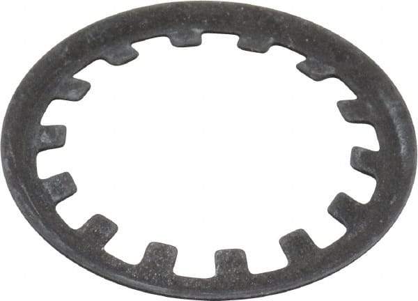Rotor Clip - 3/4" Shaft Diam, Phosphate Steel, Self Locking External Retaining Rings - 0.015" Ring Thickness, Grade 1060-1090 - Exact Tool & Supply