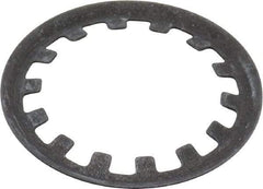 Rotor Clip - 3/4" Shaft Diam, Phosphate Steel, Self Locking External Retaining Rings - 0.015" Ring Thickness, Grade 1060-1090 - Exact Tool & Supply