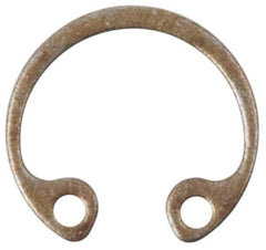 Rotor Clip - 0.035" Thick, Phosphate Finish, Steel Snap Internal Retaining Ring - 0.039" Groove Width, 0.02" Groove Depth, 0.665" Groove Diam, Grade 1060-1090 - Exact Tool & Supply