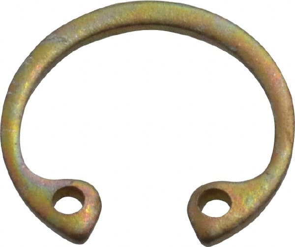 Rotor Clip - 29/64" Bore Diam, Spring Steel Internal Snap Retaining Ring - Exact Tool & Supply
