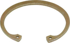Rotor Clip - 0.062" Thick, Zinc Yellow Dichromate Finish, Steel Snap Internal Retaining Ring - 0.068" Groove Width, 0.054" Groove Depth, 1.858" Groove Diam, Grade 1060-1090 - Exact Tool & Supply