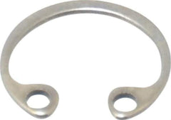 Rotor Clip - 0.015" Thick, Stainless Steel Snap Internal Retaining Ring - 0.02" Groove Width, 0.009" Groove Depth, 0.268" Groove Diam, Grade 15-7 Grade 632 - Exact Tool & Supply