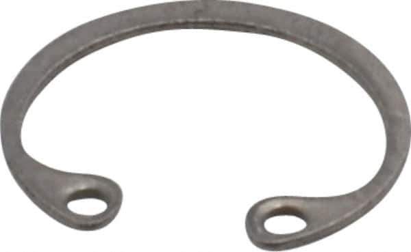 Rotor Clip - 0.015" Thick, Stainless Steel Snap Internal Retaining Ring - 0.02" Groove Width, 0.009" Groove Depth, 0.33" Groove Diam, Grade 15-7 Grade 632 - Exact Tool & Supply