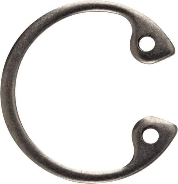 Rotor Clip - 0.035" Thick, Stainless Steel Snap Internal Retaining Ring - 0.039" Groove Width, 0.017" Groove Depth, 0.596" Groove Diam, Grade 15-7 Grade 632 - Exact Tool & Supply