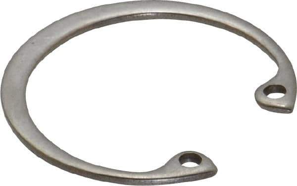 Rotor Clip - 0.05" Thick, Stainless Steel Snap Internal Retaining Ring - 0.056" Groove Width, 0.036" Groove Depth, 1.197" Groove Diam, Grade 15-7 Grade 632 - Exact Tool & Supply