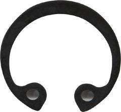 Rotor Clip - 34mm Bore Diam, Spring Steel Metric Internal Snap Retaining Ring - Exact Tool & Supply