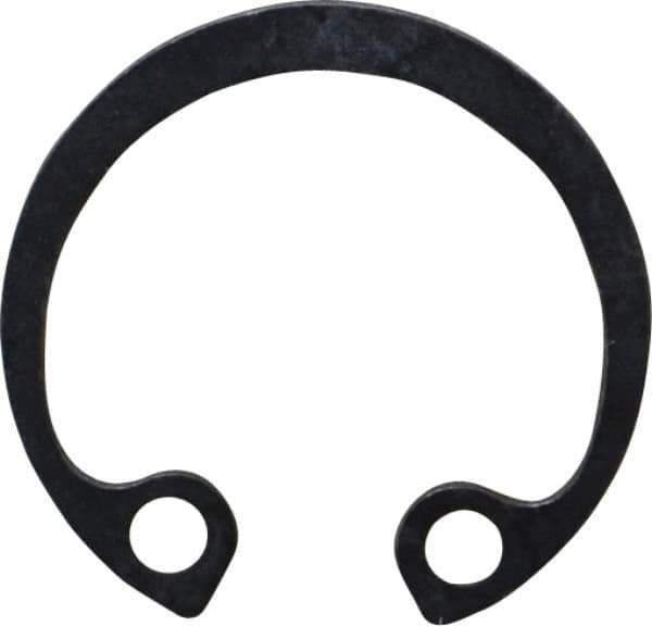 Rotor Clip - 19mm Nominal, 1mm Thick, Phosphate Finish, Steel Snap Internal Retaining Ring - 1.1mm Groove Width, 0.5mm Groove Depth, 19mm Groove Diam, Grade 1060-1090 - Exact Tool & Supply