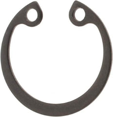 Rotor Clip - 21mm Nominal, 1mm Thick, Phosphate Finish, Steel Snap Internal Retaining Ring - 1.1mm Groove Width, 0.5mm Groove Depth, 21mm Groove Diam, Grade 1060-1090 - Exact Tool & Supply