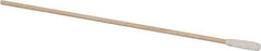 Puritan - Soldering Foam Swab - 6" Long, Wood/ Foam, 11/16" Tip, 6" Handle, 3/32" Handle Diam, Wood Handle - Exact Tool & Supply
