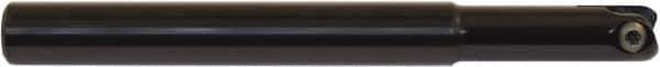 Millstar - 3/4" Cut Diam, 8" Max Depth of Cut, 18mm Shank Diam, 9" OAL, Indexable Ball Nose End Mill - Straight Shank, CYF Toolholder, BDS, TO, HF Insert - Exact Tool & Supply