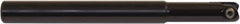 Millstar - 3/8" Cut Diam, 3" Max Depth of Cut, 3/8" Shank Diam, 4" OAL, Indexable Ball Nose End Mill - Straight Shank, CYF Toolholder, BDS, TO, HF Insert - Exact Tool & Supply