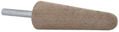 Cratex - 1" Head Diam x 2-3/4" Thickness, A3, Tree End, Aluminum Oxide Mounted Point - Fine Grade, 120 Grit, 10,730 RPM - Exact Tool & Supply