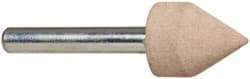 Cratex - 11/16" Head Diam x 7/8" Thickness, A14, Pointed Cylinder End, Aluminum Oxide Mounted Point - Fine Grade, 120 Grit, 30,750 RPM - Exact Tool & Supply