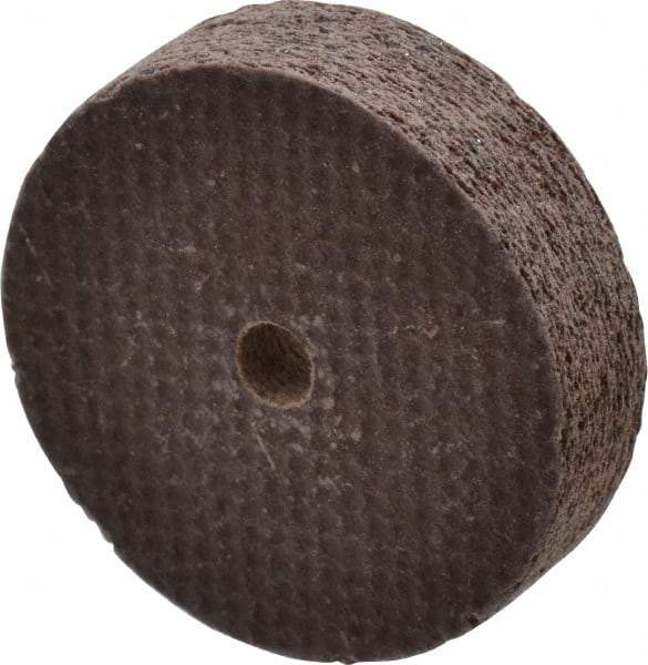 Cratex - 1" Diam x 1/8" Hole x 1/4" Thick, 54 Grit Surface Grinding Wheel - Aluminum Oxide, Type 1, Coarse Grade, 54,240 Max RPM, No Recess - Exact Tool & Supply