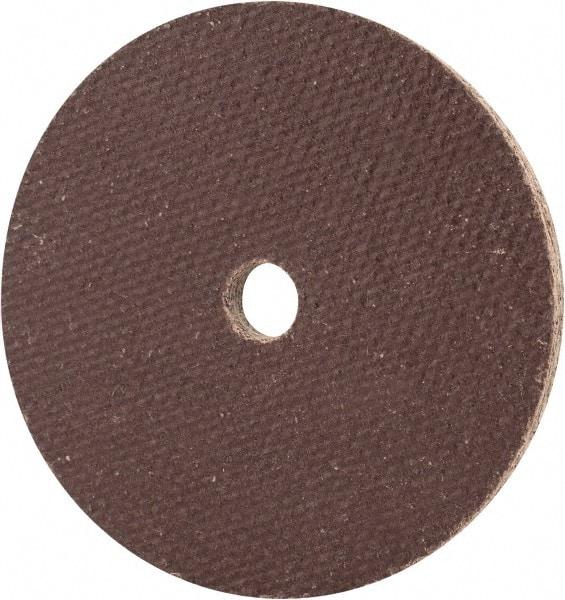 Cratex - 2" Diam x 1/4" Hole x 1/8" Thick, 54 Grit Surface Grinding Wheel - Aluminum Oxide, Type 1, Coarse Grade, 27,120 Max RPM, No Recess - Exact Tool & Supply