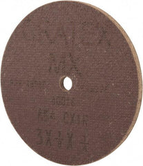 Cratex - 3" Diam x 1/4" Hole x 1/8" Thick, 54 Grit Surface Grinding Wheel - Aluminum Oxide, Type 1, Coarse Grade, 18,080 Max RPM, No Recess - Exact Tool & Supply