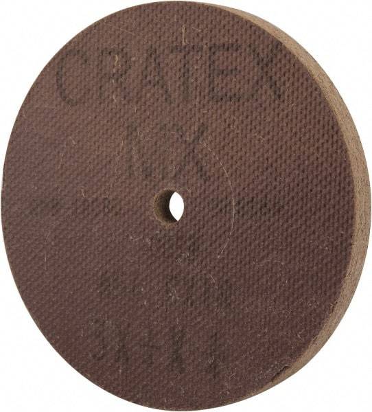 Cratex - 3" Diam x 1/4" Hole x 1/4" Thick, 54 Grit Surface Grinding Wheel - Aluminum Oxide, Type 1, Coarse Grade, 18,080 Max RPM, No Recess - Exact Tool & Supply