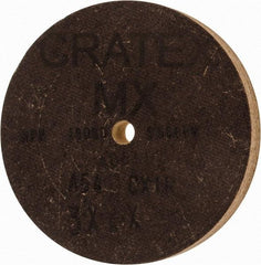 Cratex - 3" Diam x 1/4" Hole x 3/8" Thick, 54 Grit Surface Grinding Wheel - Aluminum Oxide, Type 1, Coarse Grade, 18,080 Max RPM, No Recess - Exact Tool & Supply