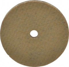 Cratex - 1" Diam x 1/8" Hole x 1/16" Thick, 80 Grit Surface Grinding Wheel - Aluminum Oxide, Type 1, Medium Grade, 36,290 Max RPM, No Recess - Exact Tool & Supply