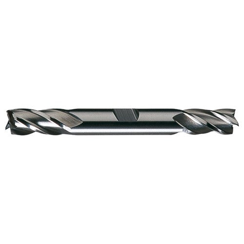 ‎15/64″ × 3/8″ × 5/8″ × 3-3/8″ RHS / RHC HSS HSS Double End 4-Flute Center Cutting Finishing End Mill - TiCN - Exact Tool & Supply