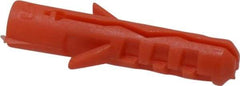 Value Collection - 3/16" Diam, 1" Long, Plug Drywall & Hollow Wall Anchor - 3/16" Drill, Nylon, Use in Drywall & Hollow Wall - Exact Tool & Supply
