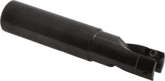 Kennametal - 1" Cut Diam, 0.404" Max Depth of Cut, 1" Shank Diam, 5" OAL, Indexable Square Shoulder End Mill - LFEW 252... Inserts, Cylindrical Shank, 0° Lead Angle - Exact Tool & Supply