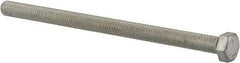 Value Collection - 3/8-16 UNC, 6" Length Under Head Hex Head Cap Screw - Fully Threaded, Grade 5 Steel, Zinc-Plated Finish, 9/16" Hex - Exact Tool & Supply