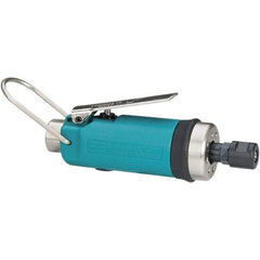 Dynabrade - 1/4" Collet, Straight Handle, Air Straight Die Grinder - 30,000 RPM, Front Exhaust, 19 CFM, 0.4 hp, 90 psi, 1/4 NPT Inlet - Exact Tool & Supply