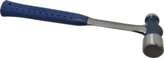 Estwing - 1-1/2 Lb Head Ball Pein Hammer - Steel Handle, 1-3/8" Face Diam, 13-1/2" OAL, Steel with Cushion Grip - Exact Tool & Supply