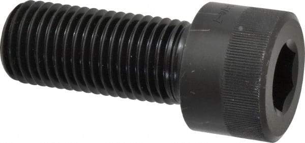 Holo-Krome - 2 - 4-1/2 UNC Hex Socket Drive, Socket Cap Screw - Alloy Steel, Black Oxide Finish, Fully Threaded, 8" Length Under Head - Exact Tool & Supply