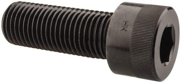 Holo-Krome - 1-1/4 - 7 UNC Hex Socket Drive, Socket Cap Screw - Alloy Steel, Black Oxide Finish, Fully Threaded, 3-1/2" Length Under Head - Exact Tool & Supply