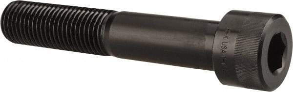 Holo-Krome - 1-1/4 - 7 UNC Hex Socket Drive, Socket Cap Screw - Alloy Steel, Black Oxide Finish, Partially Threaded, 7" Length Under Head - Exact Tool & Supply