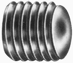 Value Collection - 1/2-20 UNF, 1/2" OAL, Oval Point Set Screw - Grade 8 Alloy Steel, 1/4" Key - Exact Tool & Supply