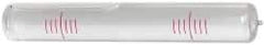 SPI - 3-3/4" Long x 19/32" Wide, Level Replacement Vial Mount - Clear, Use with Ducourret Block Levels - Exact Tool & Supply