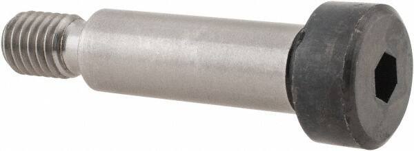 Holo-Krome - 10mm Shoulder Diam x 30mm Shoulder Length, M8x1.25 Metric Coarse, Hex Socket Shoulder Screw - 12.9 Alloy Steel, Uncoated, 6.78 to 7mm Head Height x 15.73 to 16mm Head Diam - Exact Tool & Supply