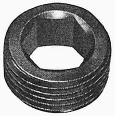 Holo-Krome - 7/16-14 UNC, 7/32" OAL, Socket Jam Screw - 7/32" Hex Key, Alloy Steel, Uncoated - Exact Tool & Supply