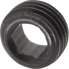 Holo-Krome - 1/2-20 UNF, 1/4" OAL, Socket Jam Screw - 1/4" Hex Key, Alloy Steel, Uncoated - Exact Tool & Supply