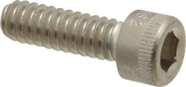 Holo-Krome - #10-24 UNC Hex Socket Drive, Socket Cap Screw - Grade 18-8 Stainless Steel, Uncoated, Fully Threaded, 5/8" Length Under Head - Exact Tool & Supply