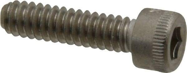 Holo-Krome - #10-24 UNC Hex Socket Drive, Socket Cap Screw - Grade 18-8 Stainless Steel, Uncoated, Fully Threaded, 3/4" Length Under Head - Exact Tool & Supply
