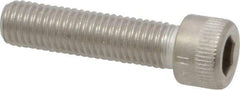 Holo-Krome - 1/4-28 UNF Hex Socket Drive, Socket Cap Screw - Grade 18-8 Stainless Steel, Uncoated, Fully Threaded, 1" Length Under Head - Exact Tool & Supply