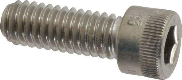 Holo-Krome - 5/16-18 UNC Hex Socket Drive, Socket Cap Screw - Grade 18-8 Stainless Steel, Uncoated, Fully Threaded, 7/8" Length Under Head - Exact Tool & Supply