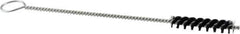 Brush Research Mfg. - 2" Long x 3/8" Diam Nylon Tube Brush - 8" OAL, 0.01" Filament Diam, 1/8" Shank Diam - Exact Tool & Supply