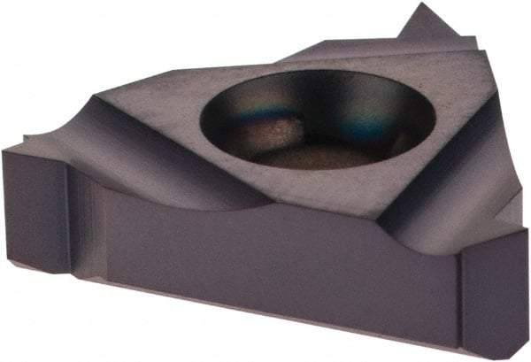 Iscar - 16IR Internal Right Hand 14 NPT Laydown Threading Insert - Grade IC908, TiAlN Coated Carbide, 9.53mm Inscribed Circle - Exact Tool & Supply